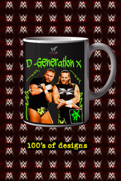 DX 11oz Mug Featuring Iconic Pro Wrestling Image | DX Superstar Name | Wrestling Merchandise | Collector's Item | Unique Design