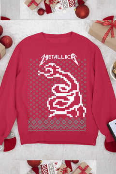 UGLY Metallica "Master of Christmas" Sweatshirt | Ugly Metallica Christmas Design | Retro