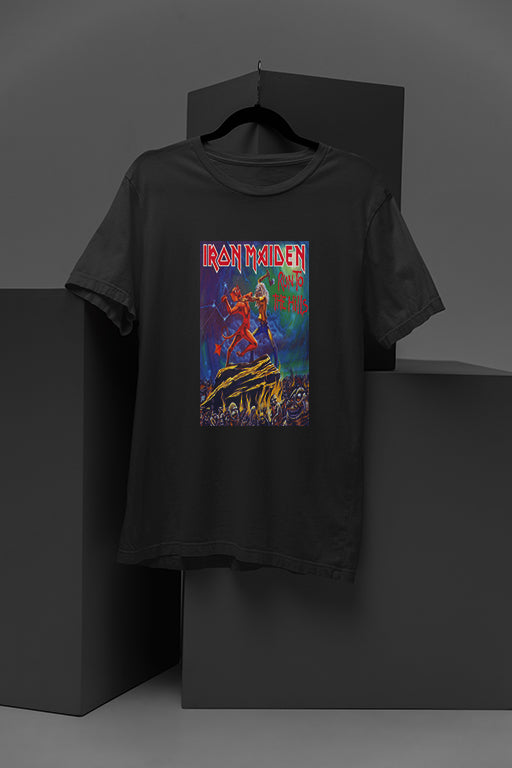Iron Maiden Run To The Hills | Vintage Metal Band Tee | 1982 Tour Inspired Graphic Shirt | Retro Metalhead Fashion - Ideal for Shopify & Etsy!