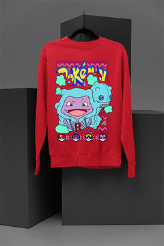 UGLY Koffing Christmas Cheer Sweatshirt | Vintage Kanto Villain | Retro Team Rocket Style