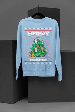 UGLY Meowy Christmas | Retro Ugly Design | Vintage Holiday Collection | Festive Feline Fashion