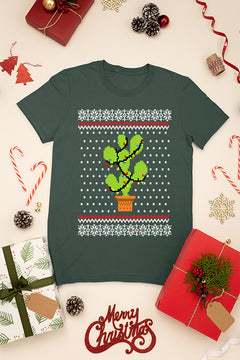 KIDS UGLY Christmas Cactus T-shirt | Festive Kids Christmas Ugly TEE|