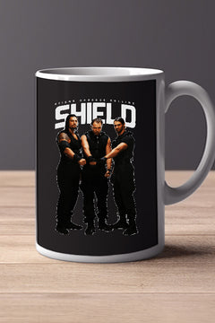 THE SHIELD 11oz Mug | WWE The Shield Superstars Design - Dean Ambrose Seth Rollins Roman Reigns - Wrestling Fan Gift