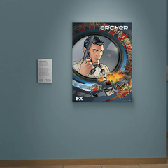 Archer Canvas Print | Sterling Archer | Lana Kane | TV Show Design