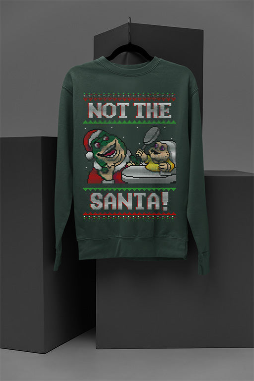 UGLY Blast from the Past: Earl and Baby Sinclair Christmas Sweatshirt | Dinosaurs Sitcom