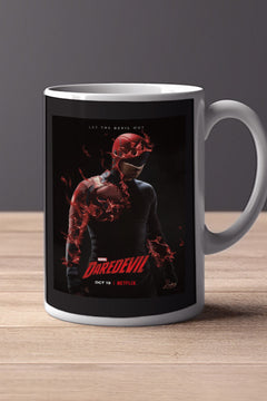 Daredevil 11oz Mug - Charlie Cox | Marvel TV Show Design - Handmade Cup for Fans of Daredevil!