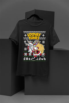 UGLY Bugs Bunny as Santa Christmas T-Shirt | Looney Tunes | Retro Cartoon | Holiday Season