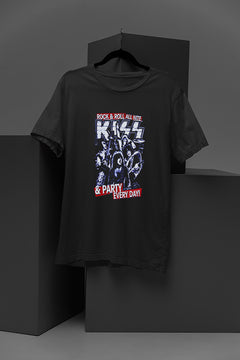 Kiss Rock n' Roll All Nite | Vintage Band Tee | 70s Glam Rock | Retro Concert Shirt