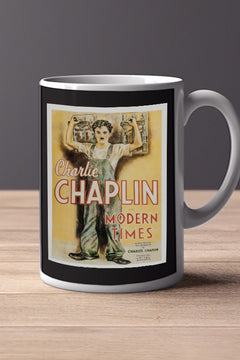 Modern Times 11oz Mug Charlie Chaplin | Vintage Film Memorabilia Design