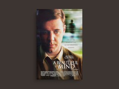 A Beautiful Mind Canvas Print Russell Crowe|Jennifer Connelly|Classic Movie Poster Wall Art