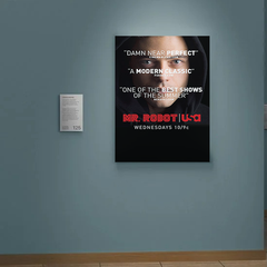 Mr. Robot Canvas Print | Rami Malek | TV Show Wall Art Poster DecordrFc