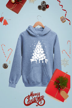 KIDS UGLY Pikachu Pokemon Christmas Tree | Kids Christmas Ugly Design Hoodie | 90