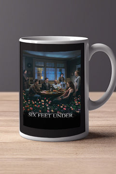 Six Feet Under 11oz Mug featuring Michael C. Hall | Peter Krause | TV Show Design