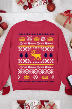 UGLY Corona Beer Christmas Chaos Sweatshirt | Festive Brews | Holiday Hoppy Happiness | Retro