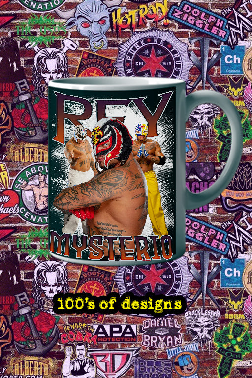 Rey Mysterio 11oz Mug | Pro Wrestling | WWE Legend Rey Mysterio Design