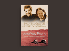 Long Way Round Canvas Print featuring Ewan McGregor | Charley Boorman - TV Show Design