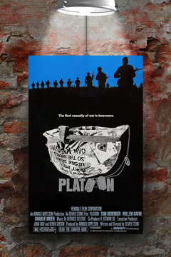 Platoon Charlie Sheen Gloss Poster | Film War Movie Wall Art Print