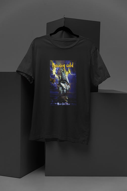 Running Wild Under Jolly Roger | Band Tee | Vintage Pirate Metal | 80s Metal Merch | Classic Heavy Metal Apparel