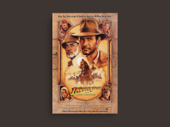 Indiana Jones and the Last Crusade Canvas Print Sean Connery | Film Art Decor