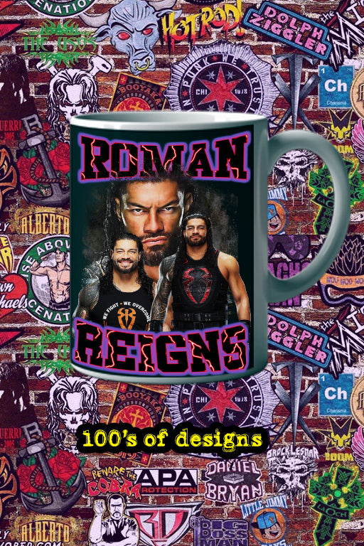 Roman Reigns 11oz Mug | Pro Wrestling Mug | WWE Champion Roman Reigns Design