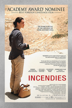 Incendies Denis Villeneuve Poster | Premium Gloss Print | Film Incendies Design | Jake Gyllenhaal | Mystery Drama Wall Art