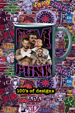 CM Punk 11oz Mug Featuring Pro Wrestling Star | WWE | Wrestling | Beverage Cup | Collectible Mug