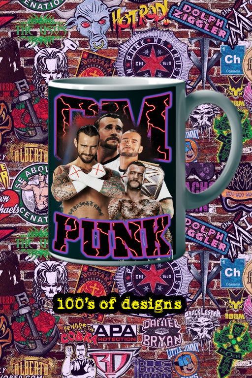 CM Punk 11oz Mug Featuring Pro Wrestling Star | WWE | Wrestling | Beverage Cup | Collectible Mug