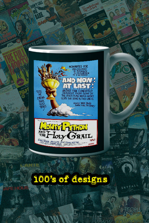 Monty Python and the Holy Grail 11oz Mug | Film Memorabilia | Monty Python and the Holy Grail Design | Collectors Mug | Comedy Film | Holy Grail Poster