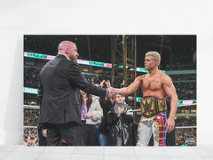 Wrestlemania 40 Canvas Print | Triple H And Cody Rhodes Undisputed Design | Wrestling Art Decor | Sport Entertainment Memorabilia | Wrestlemania 40 Collectible Poster