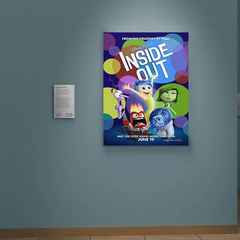 Inside Out Canvas Print Featuring Amy Poehler |Film Inside Out Design | Movie Poster Wall Art