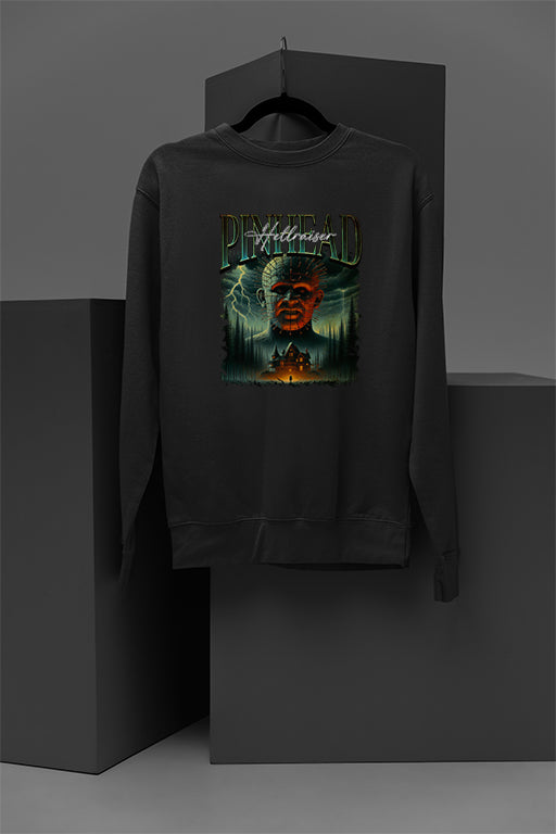 Horror | Pinhead | Spooky Pullover | Cozy Sweatshirt | Warm Top | Halloween