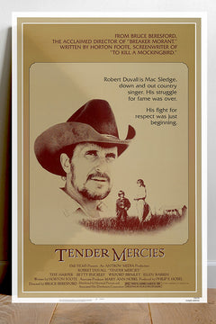 Tender Mercies Robert Duvall Gloss Poster | Vintage Movie Art | Retro Film Decor | Cinematic Wall Print | Classic Hollywood Poster | 80s Film Artwork | Collector's Gift