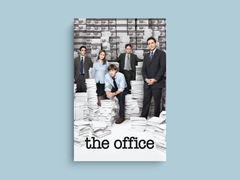 The Office Canvas Print Poster | TV Show Wall Art Design | Michael Scott Dwight Schrute Poster | Funny Office TV Show Decor