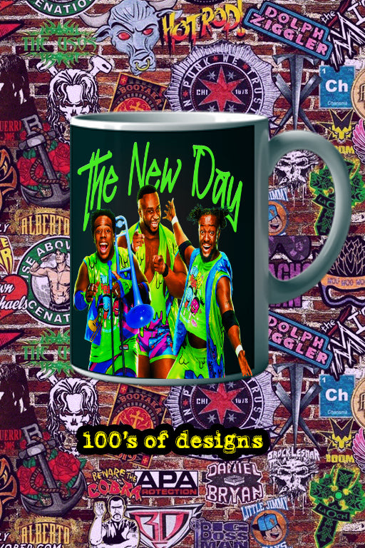 THE NEW DAY 11oz Mug featuring Pro Wrestling's Kofi Kingston | Xavier Woods | Big E - Unique Gift for Fans - WWE Inspired Design
