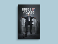 House of Cards Canvas Print | Frank Underwood Wall Art | TV Show Fan Decor | Kevin Spacey Poster