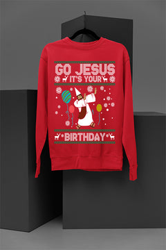 "Holy Night" Jesus Birthday Christmas Sweatshirt | Retro | Nativity Scene | Bethlehem |