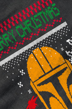 UGLY Mandalorian Holiday Cheer Christmas T-Shirt | Beskar Armor | Grogu | Bounty Hunter |