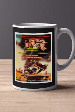 Once Upon a Time in the West 11oz Mug - Film Memorabilia | Western Movie | Vintage Poster Design - Clint Eastwood