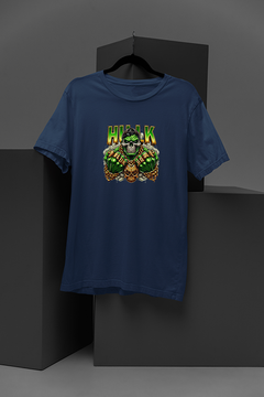 "Unleash Your Inner Hero with The Hulk Skull Gold Bling Tee | Marvel Comics Inspired | Trendy Graphic Shirt for Superhero Fans"