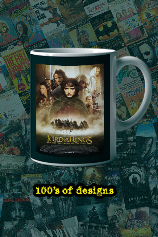 LOTR The Fellowship Of The Ring 11oz Mug | Film Memorabilia | LOTR The Fellowship Of The Ring Design | Lead Actor's Name