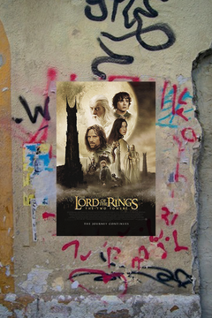 LOTR The Two Towers | Aragorn Premium Gloss Poster | Film Memorabilia | LOTR The Two Towers Design