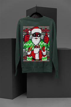 "Merc with a Holiday Mouth" Deadpool Christmas Sweatshirt | Marvel Ugly Design | Comic Book
