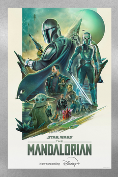 The Mandalorian | Pedro Pascal | Premium Gloss Poster | TV Show Design | Etsy Shopify SEO