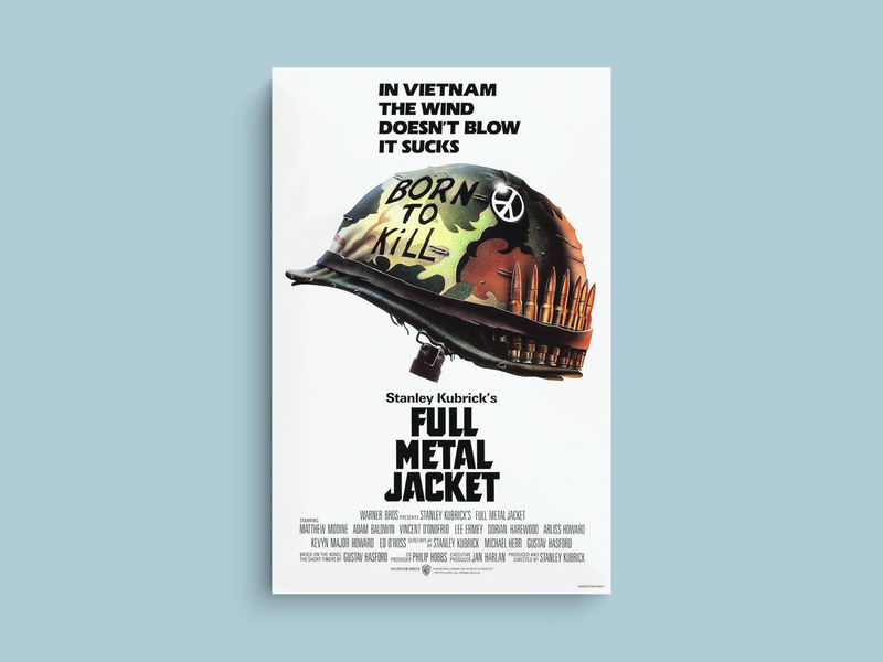 Full Metal Jacket Canvas Print | Film Design | Matthew Modine Art Print