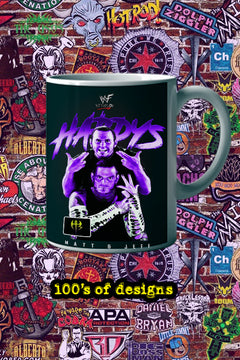 HARDY BOYS 11oz Mug Pro Wrestling Matt Jeff Hardy Collector's | Gift for Wrestling Fans Ideal for Coffee Tea Beverage