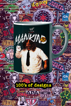 MANKIND 11oz Mug | Pro Wrestling Chaos | Hardcore Legend Finn Balor | Unique Gift Idea