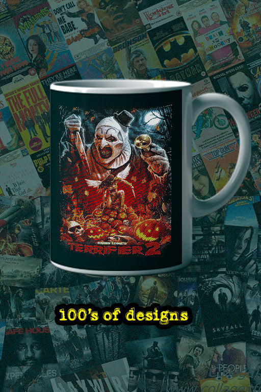 Horror Terrifier 2 11oz Mug | Terrifier 2 Horror Film Design Mug | Creepy Clown Mug