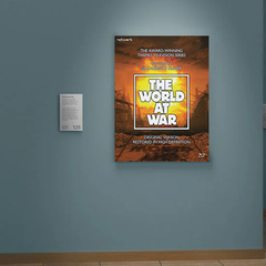 The World at War Canvas Print | TV Show Design | Lead Actor's Name