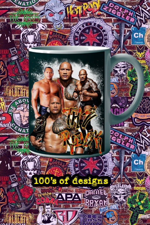 The Rock 11oz Mug | Pro Wrestling | Dwayne Johnson Wrestlemania Image