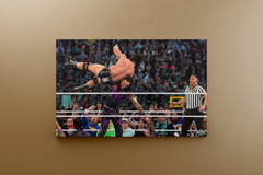 Wrestlemania 40 Canvas Print | Damian Priest Drew McIntyre South Of Heaven Chokeslam Design | Wrestling Fan Art Decor